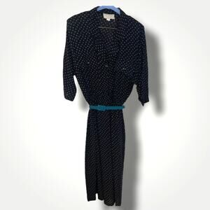 Vintage Karin Stevens by Steven Stoller Belted Dress SZ 6 EUC